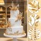 36 Pcs Artificial Gold Leaves Stems Mini Faux Foliage for Wedding Centerpieces Vase and Home Decor